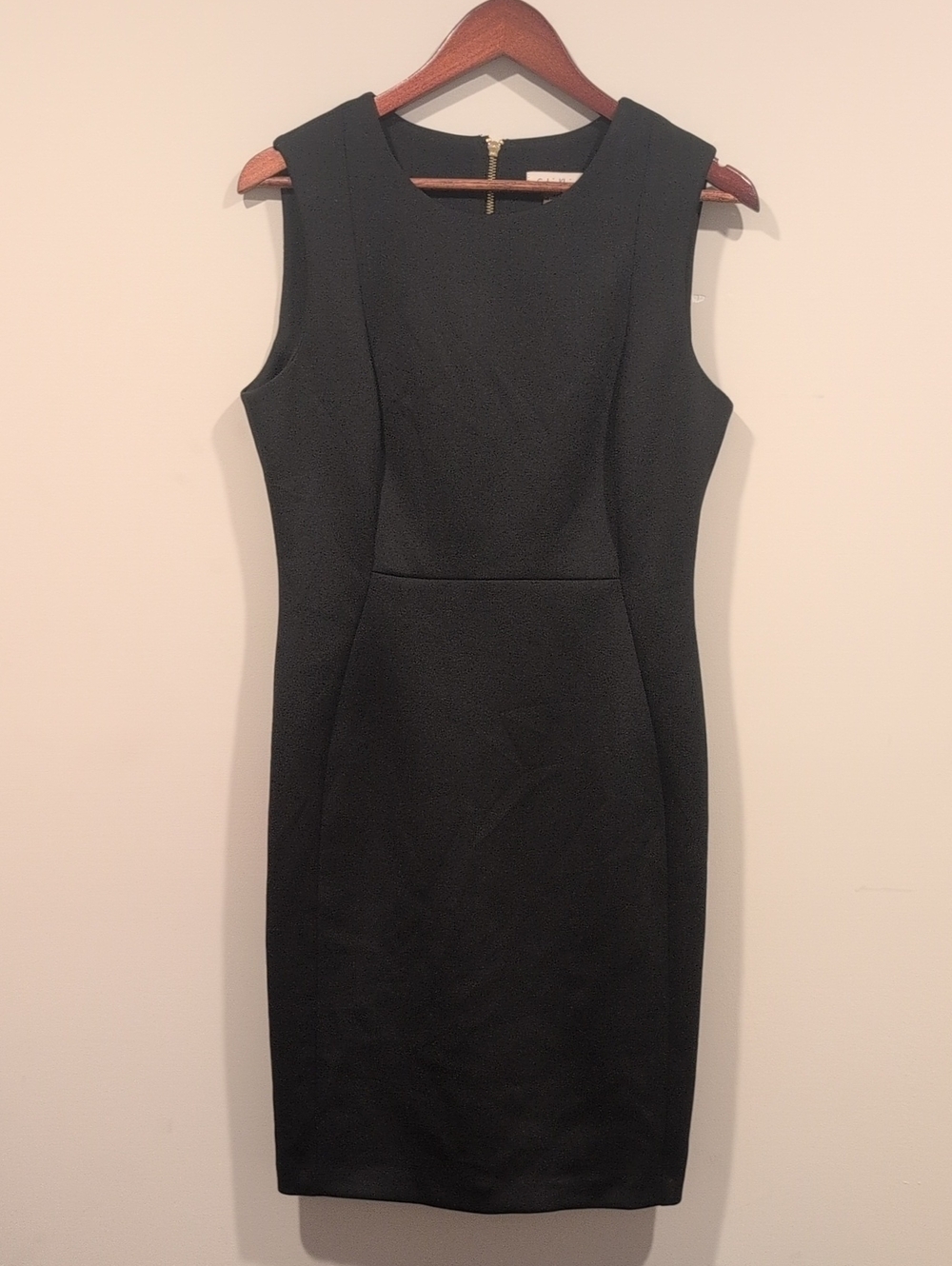 Calvin Klein Black Sleeveless Sheath Dress